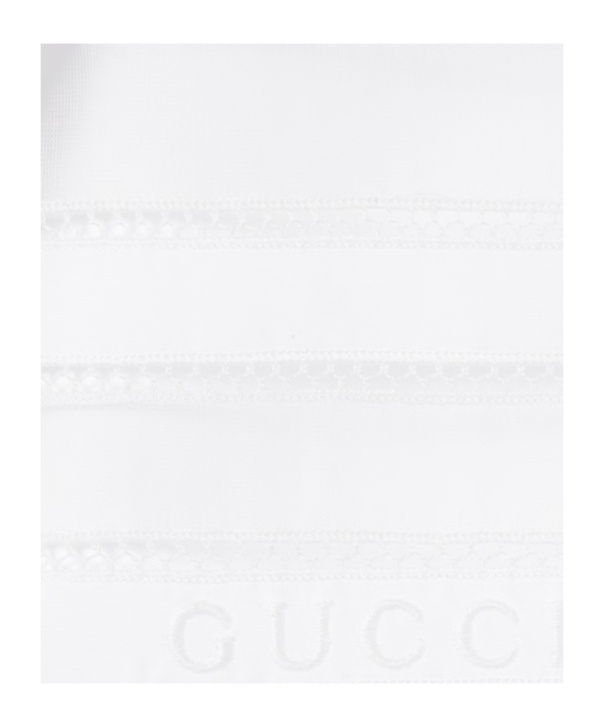 Gucci Cotton Poplin Shirt With Embroidery In White