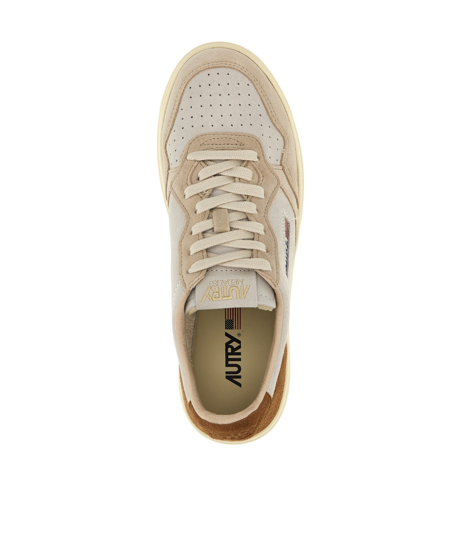 Autry Laced Sneakers In Nude
