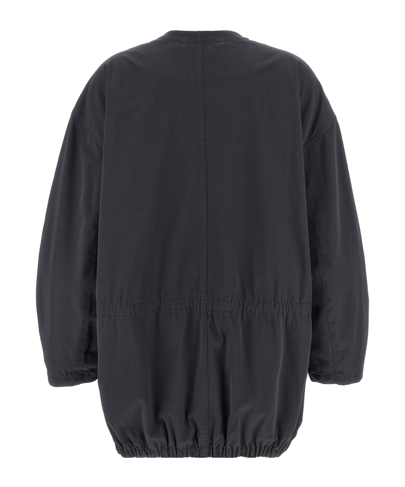 Shop Lemaire Long Sleeve Parka In Grey