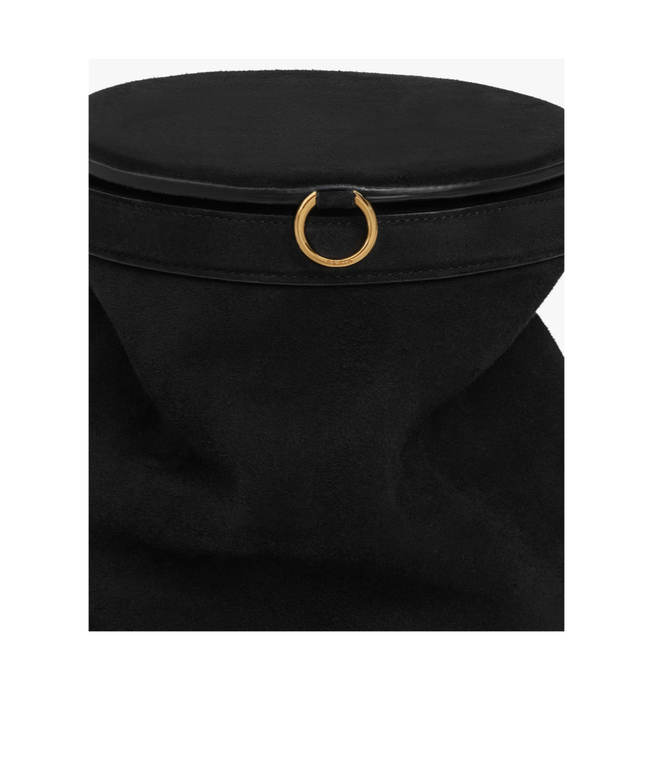 Alaïa La Canette Medium Bag In Suede Goatskin In Black
