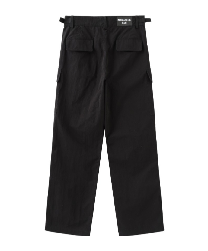 Marissa Chiara Belt Loop Casual Pants In Black
