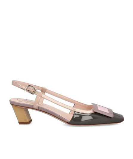 Roger Vivier Belle Vivier Slingback Pumps In Nude