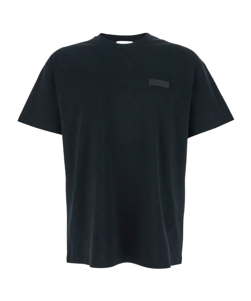 Givenchy T-shirt With Logoed Patch In Black