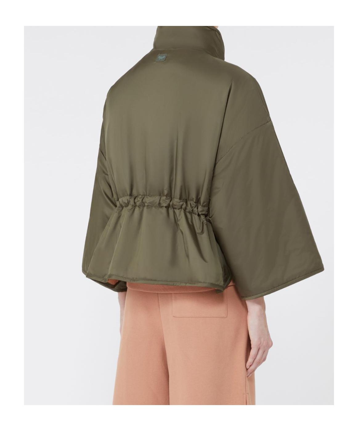 Weekend Max Mara Reversible Water-repellent Canvas Jacket In Green