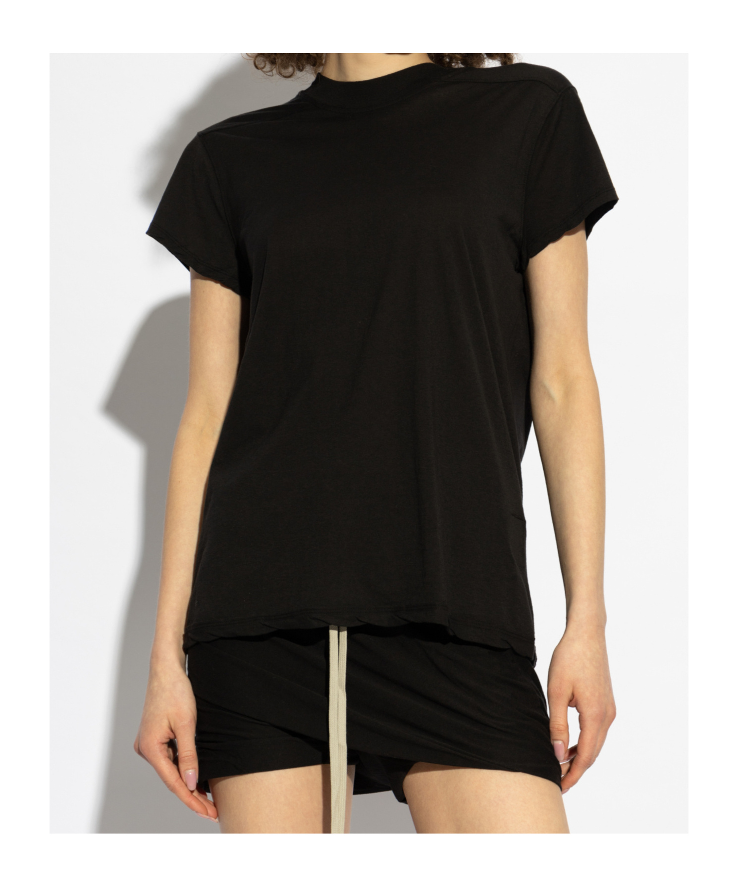 Rick Owens Drkshdw Strap-detail T-shirt In Black