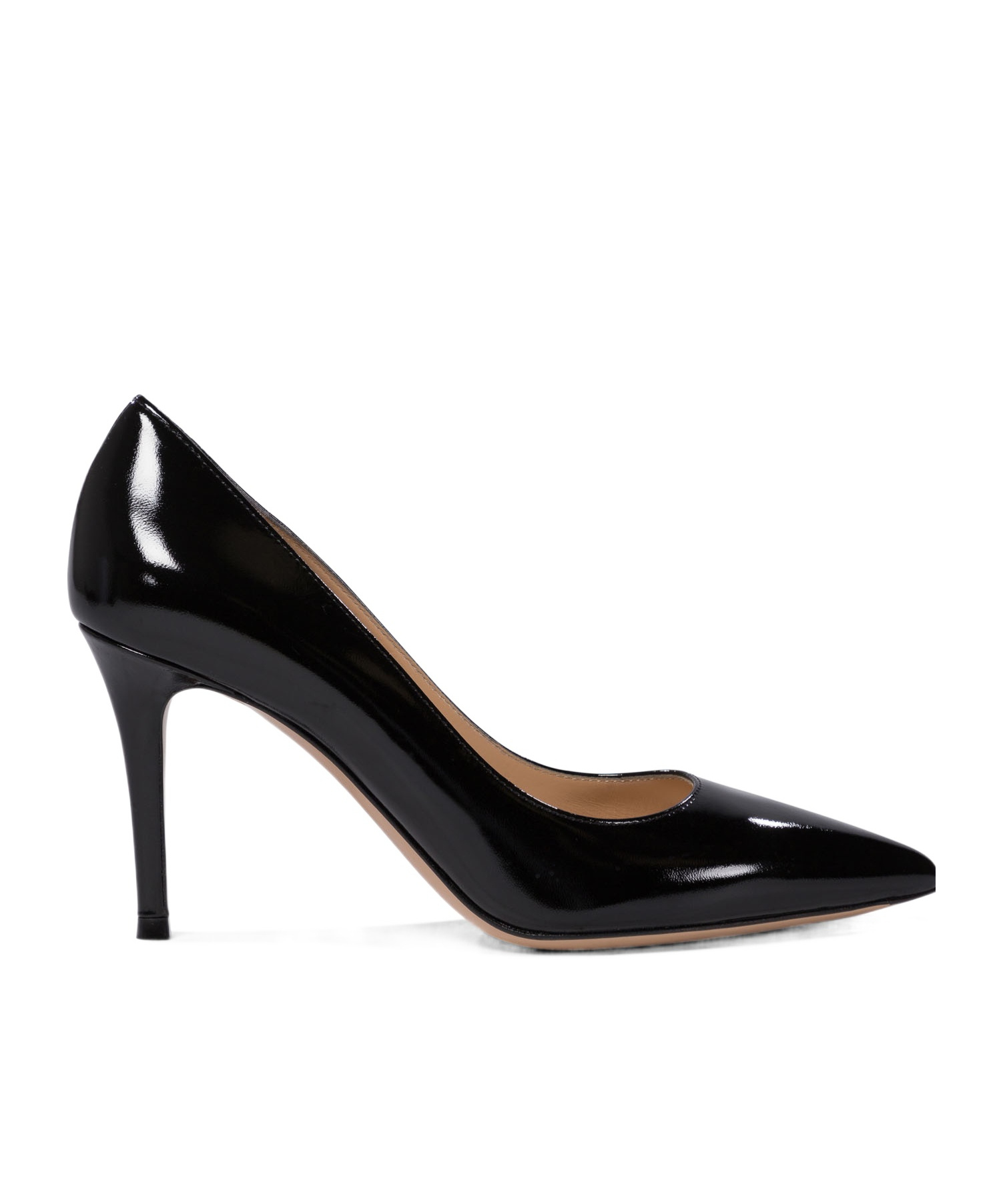 Gianvito Rossi 85mm Pointed-toe Leather Pumps In Black