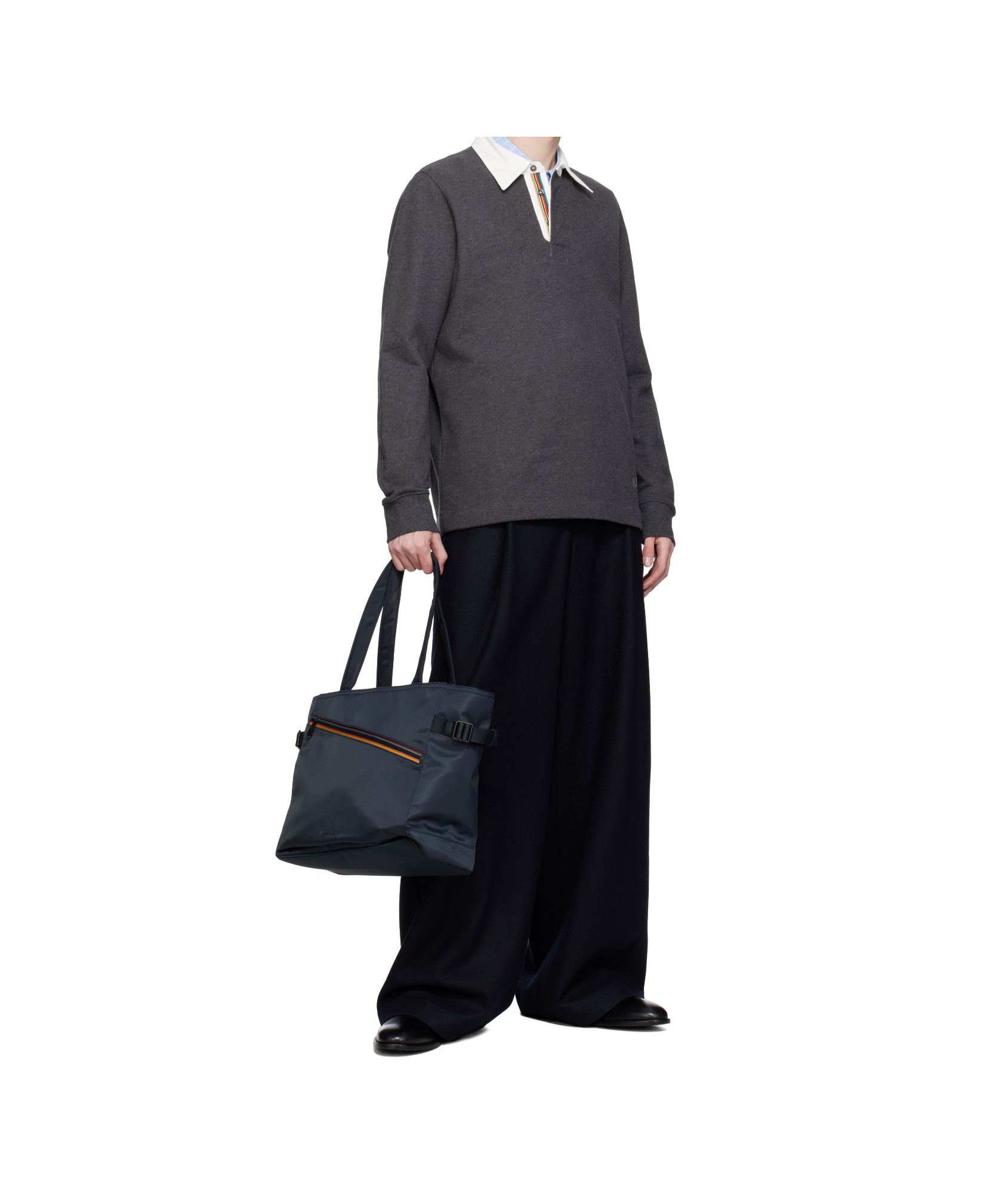 Paul Smith Double Handle Tote Bag In Navy Blue