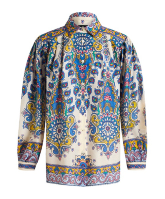 Etro Long-sleeved Shirt In Multicolor