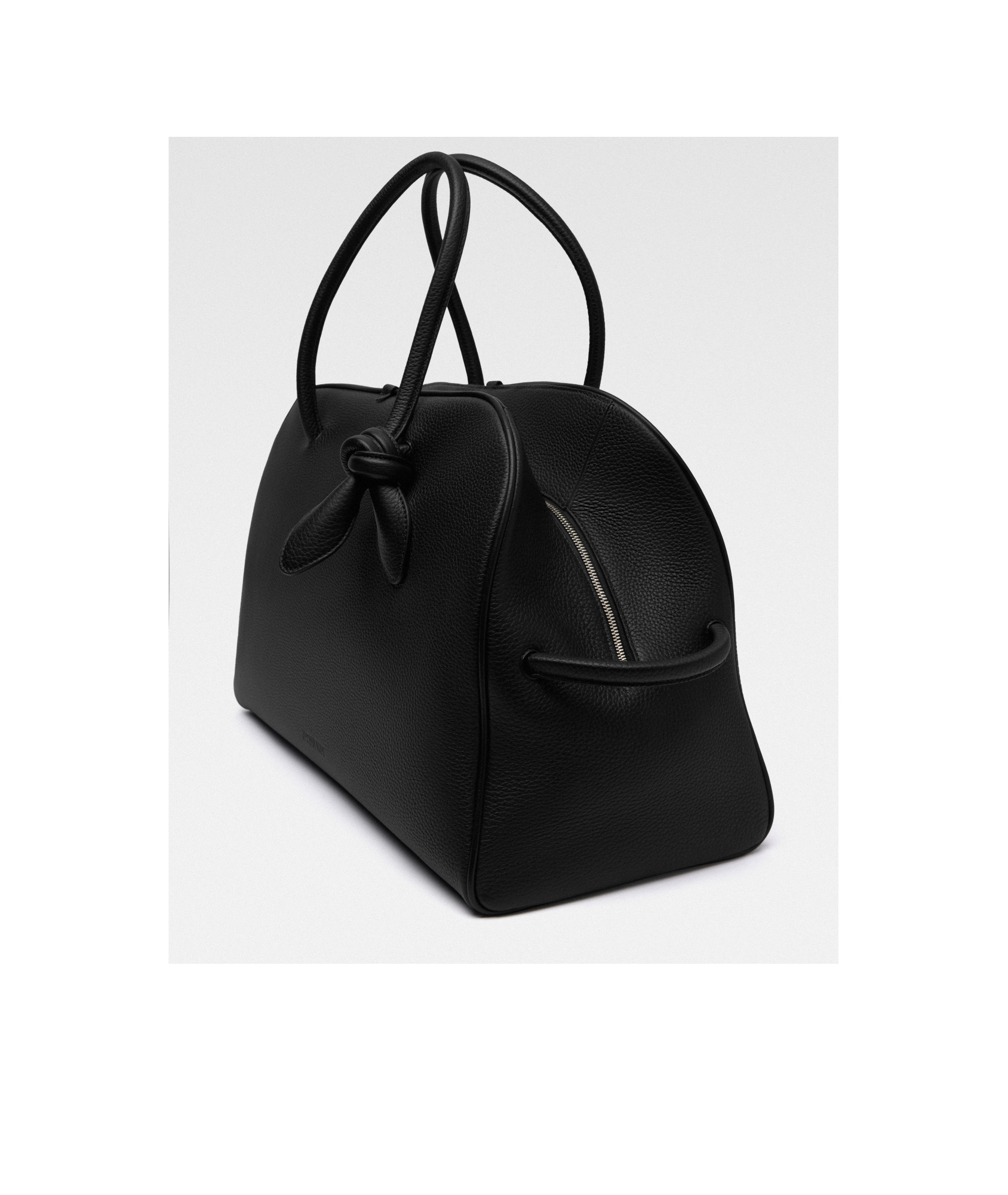 Jacquemus Large Bowling Shoulder Bag In Black