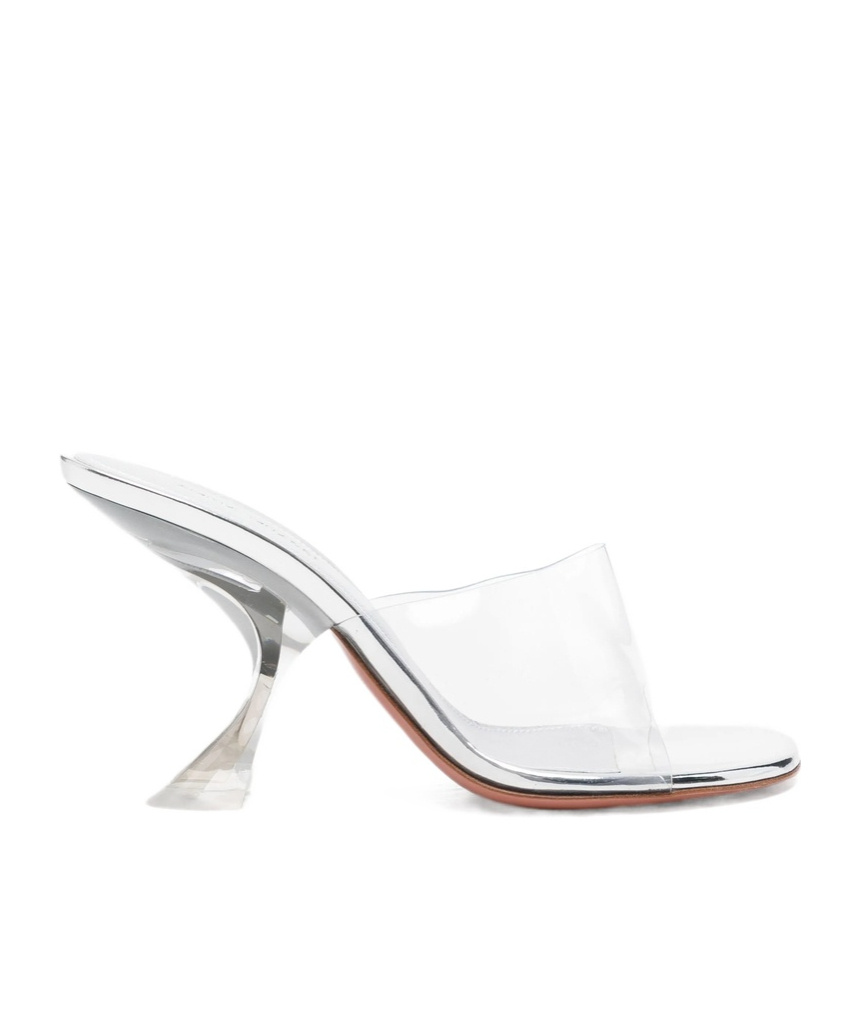 Amina Muaddi Open-toe High-heeled Sandals In White