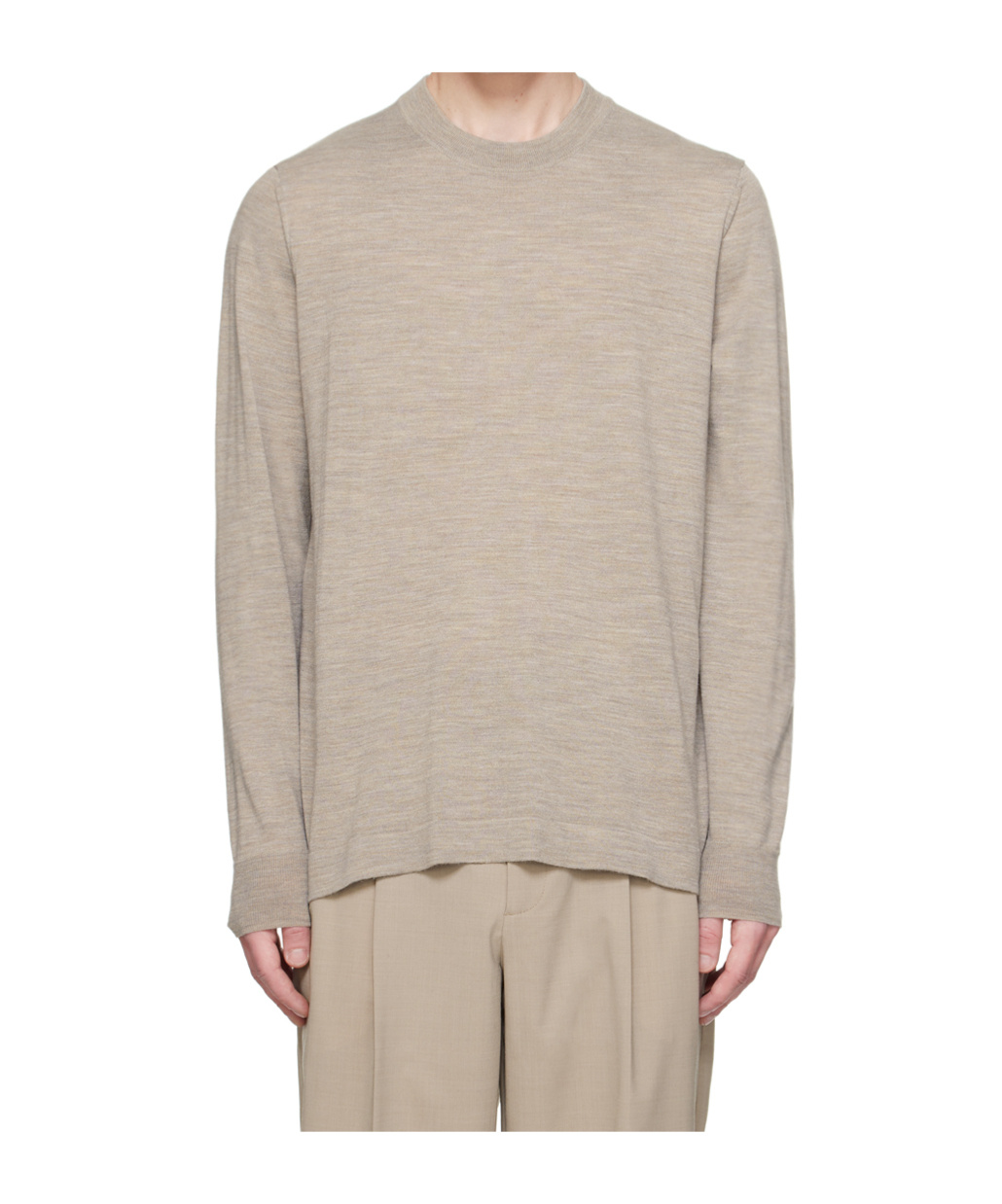 Norse Projects Rib Round-neck Sweater In Nude