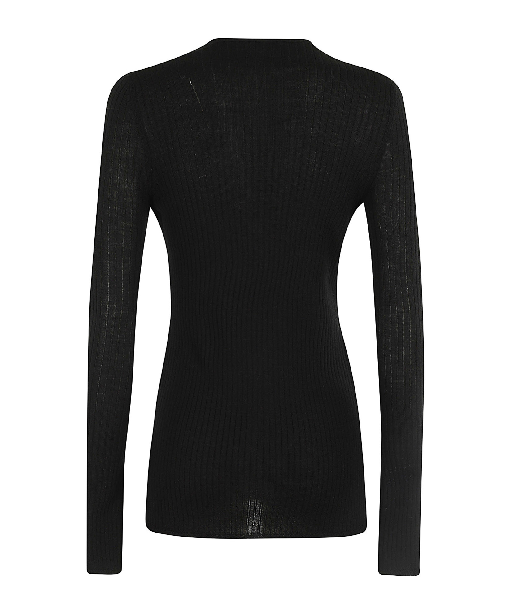 Erika Cavallini Long-sleeved Sweater In Black