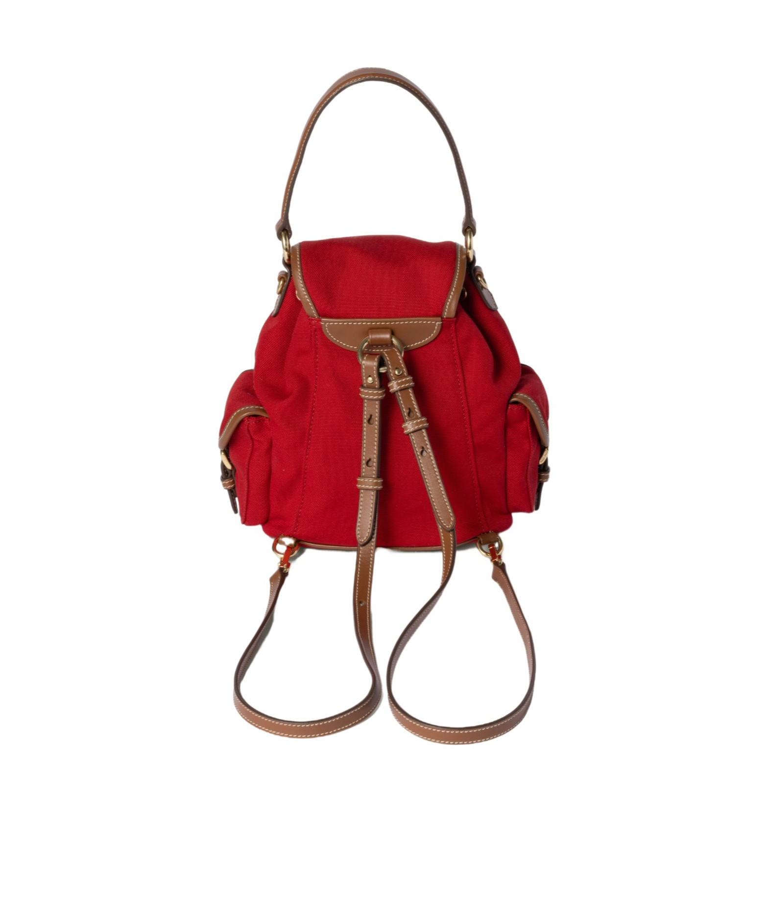 Miu Miu Canvas And Leather Backpack