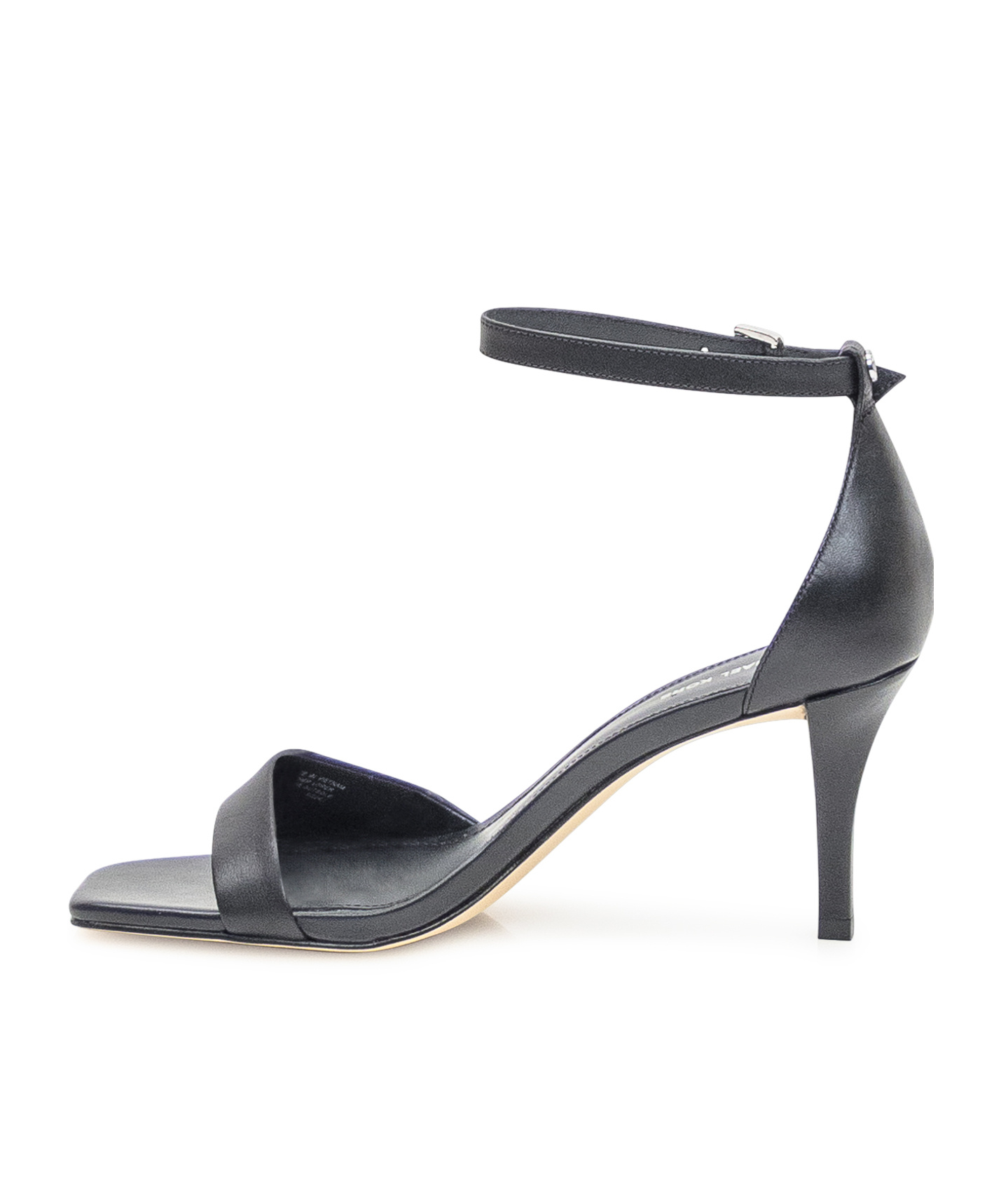 Michael Michael Kors Square Toe High Heel Sandals In Black