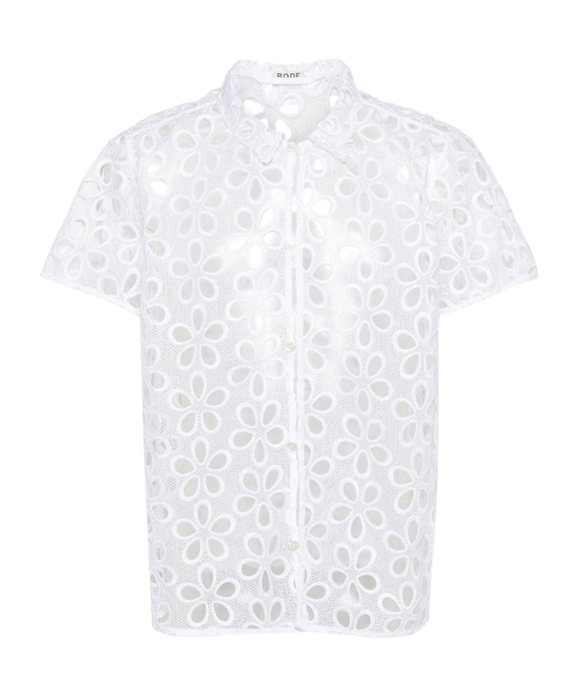 Bode Short-sleeved Shirt In White
