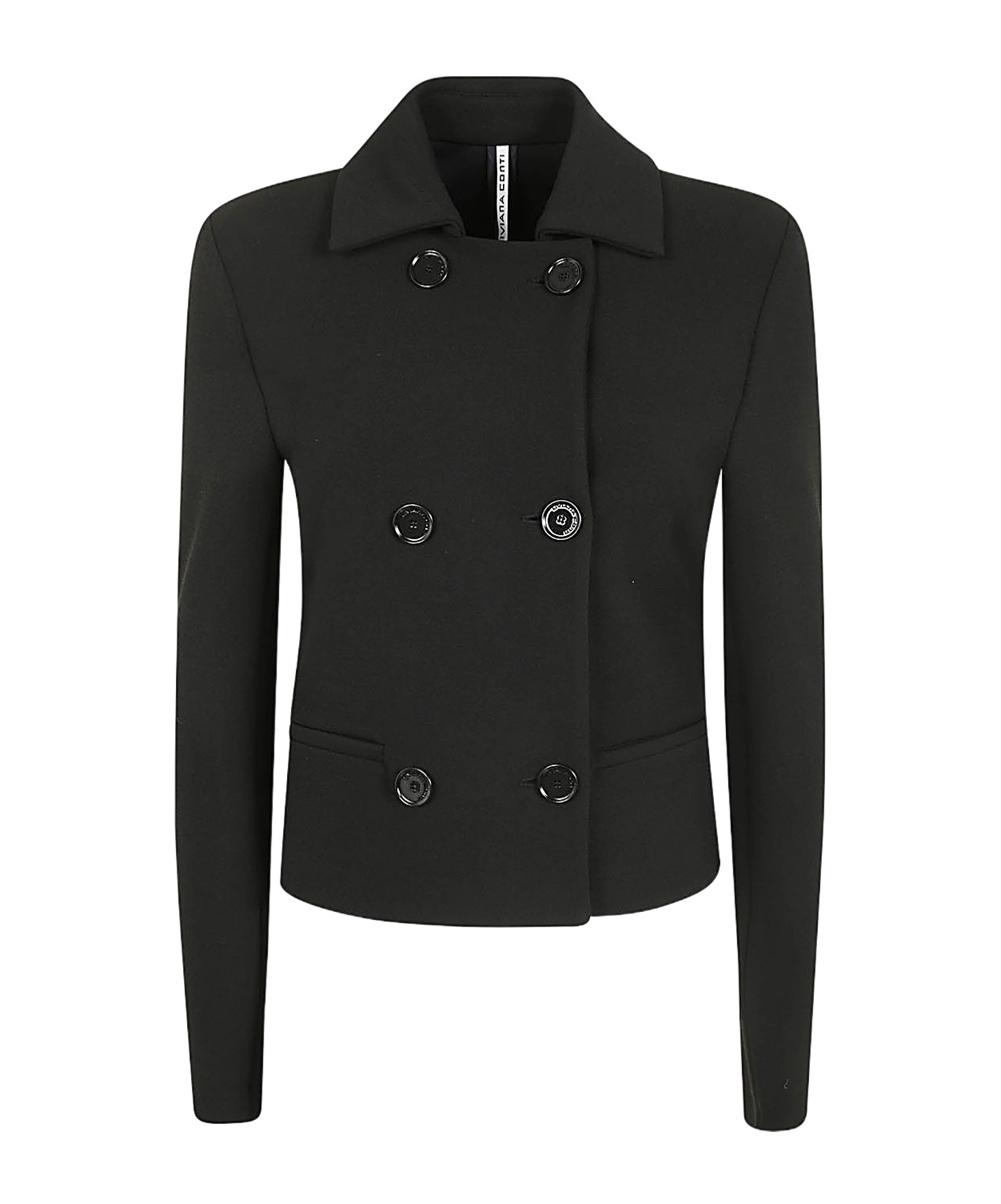 Liviana Conti Check Jacket In Black