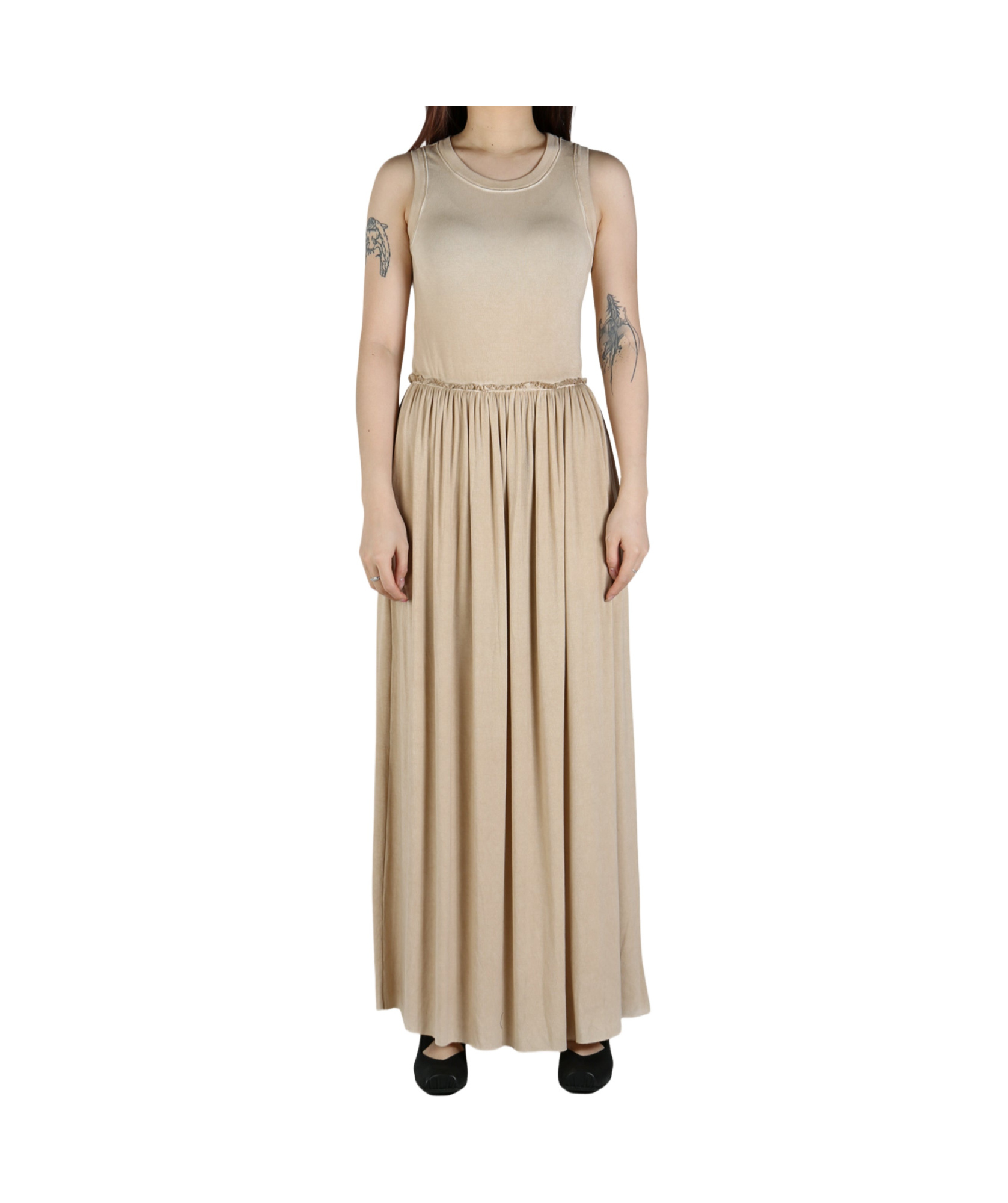 Uma Wang Ardal Sleeveless Maxi Dress In Nude