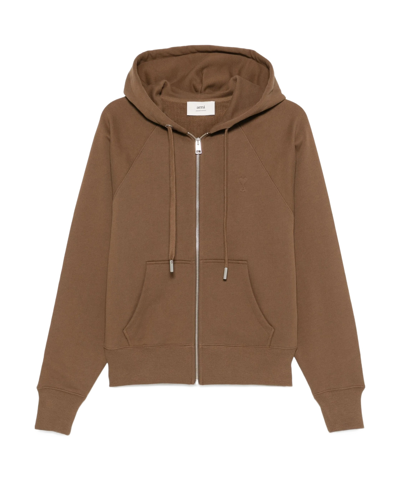 Ami Alexandre Mattiussi Ami Paris Sweatshirt Adc Hoodie With Zip Clothing In Brown