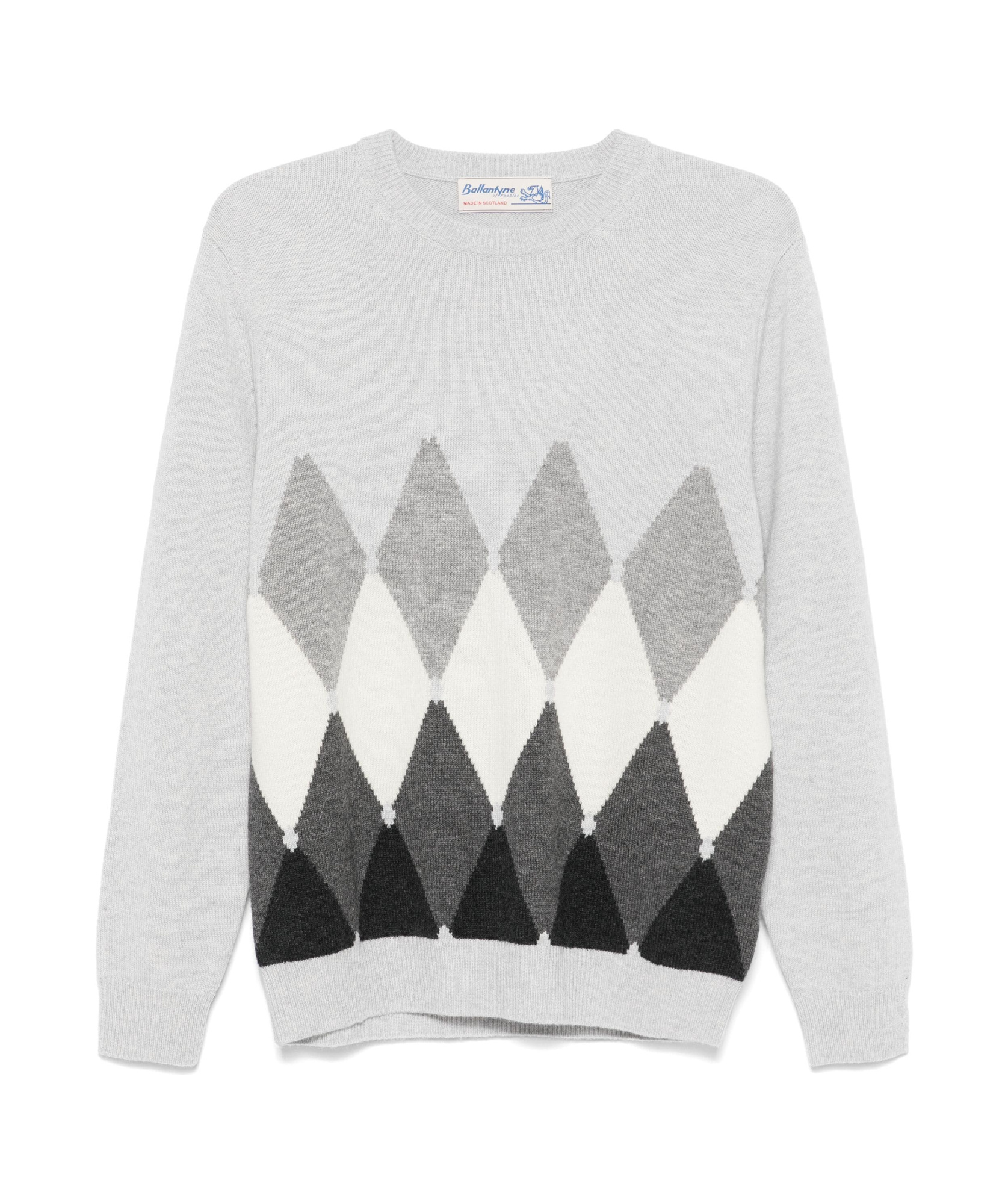 Ballantyne Diamond-pattern V-neck Sweater