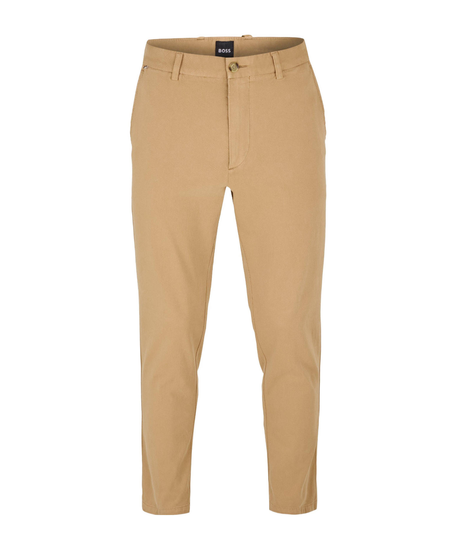 Hugo Boss Slimfit Minimalist Trousers In Nude