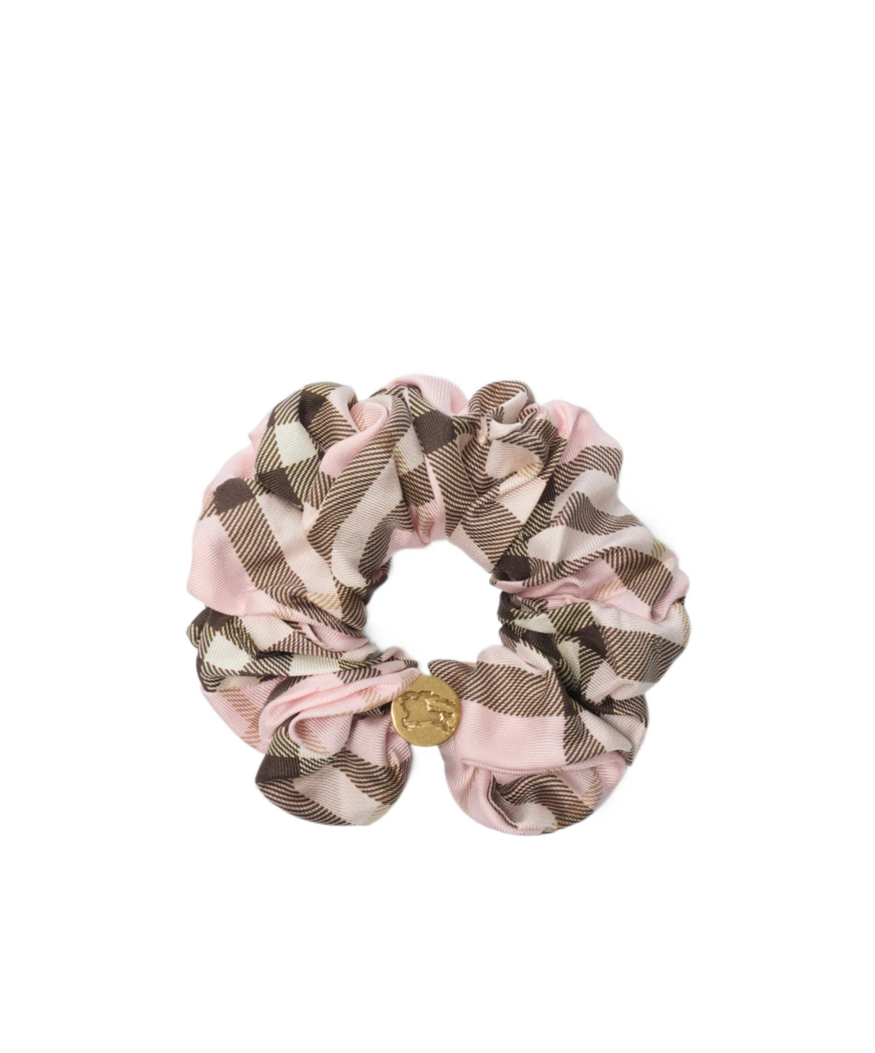 Burberry Check Silk Scrunchie In Multi