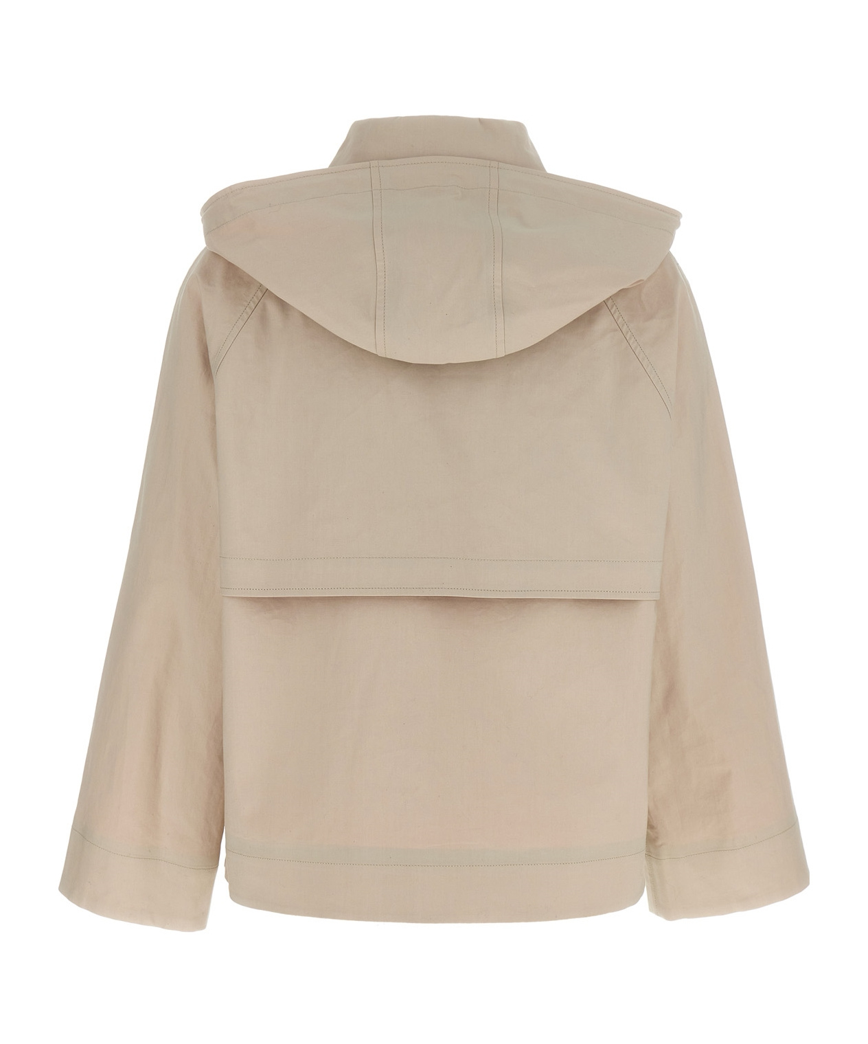 Shop Yves Salomon Long-sleeved Casual Jacket In Nude