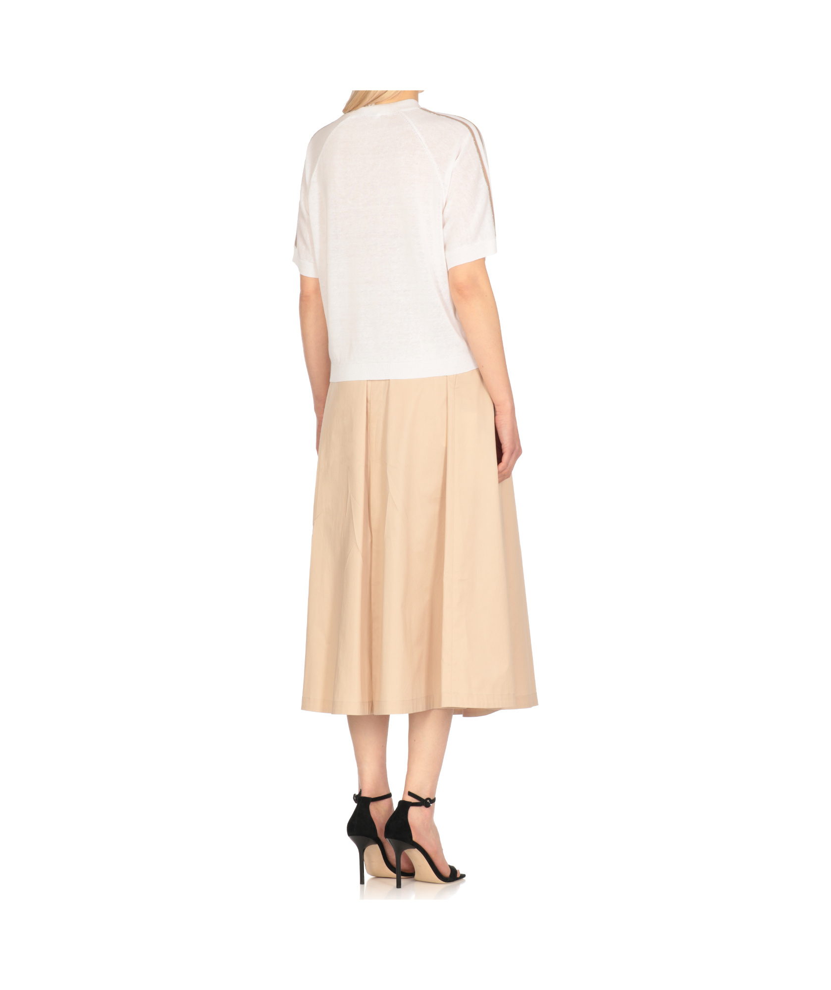 Peserico White Linen And Cotton Sweater