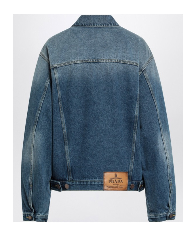 PRADA DENIM BLOUSON JACKET 