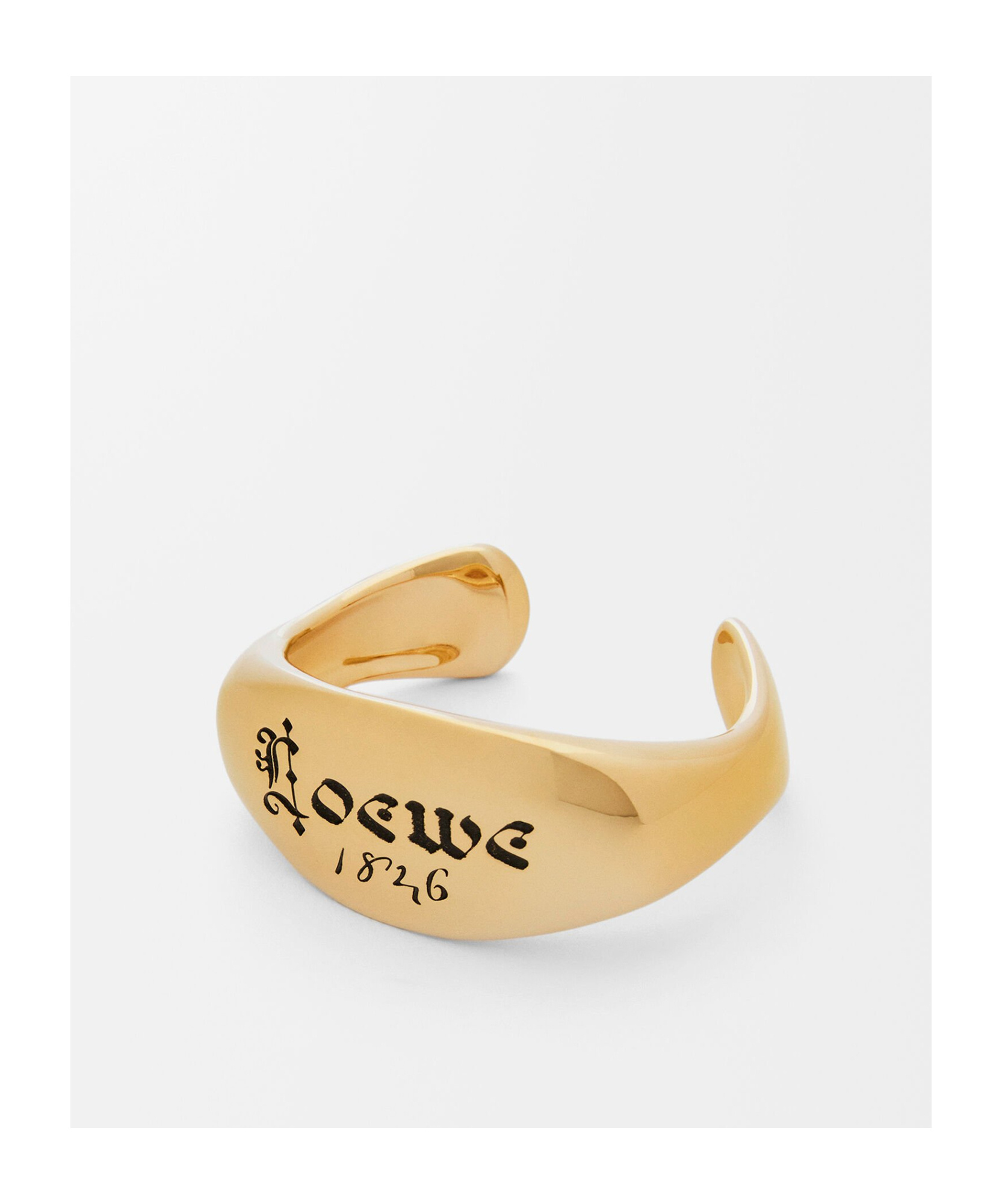 Loewe Seal Cuff Bracelet In Yellow