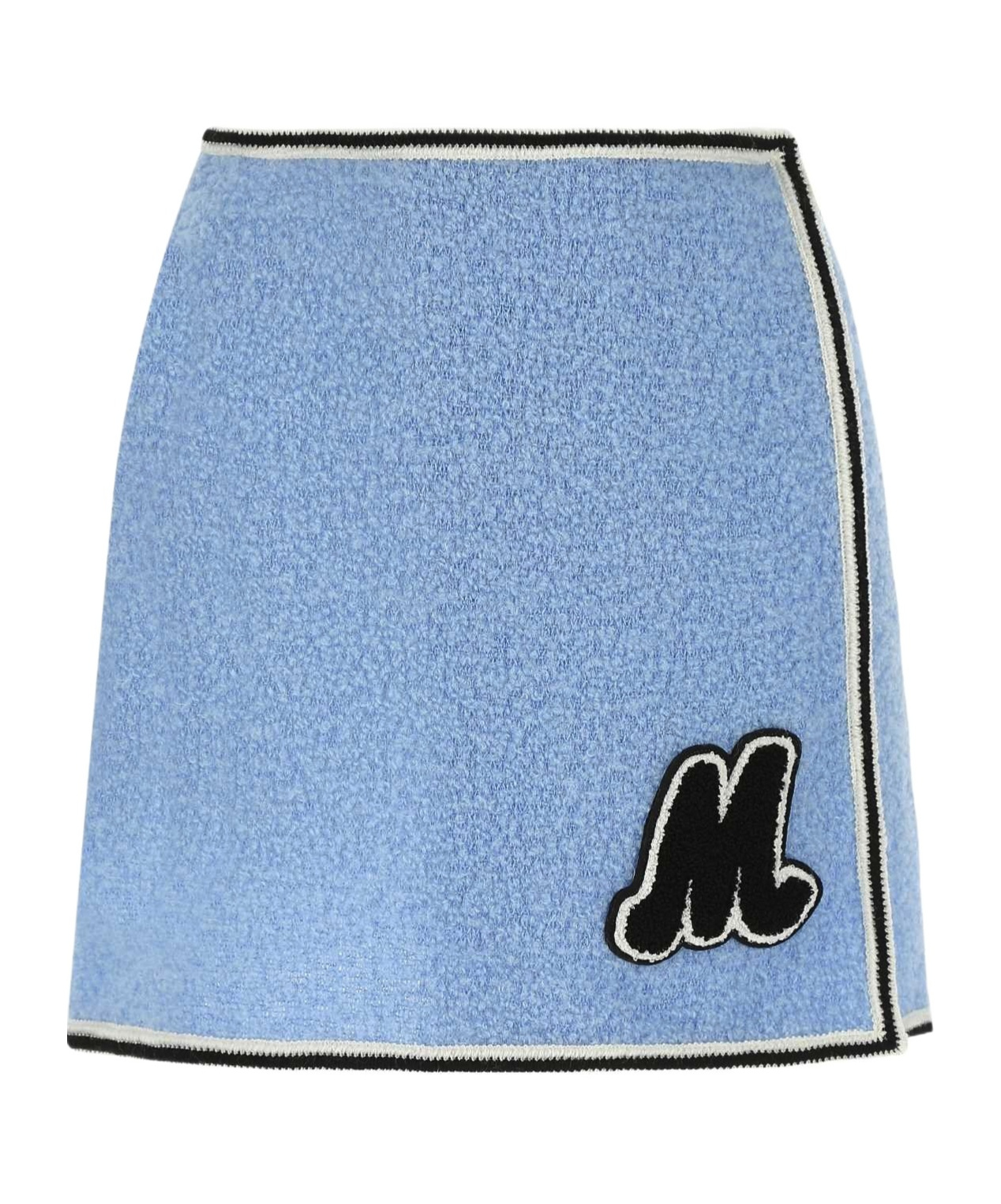 MIU MIU MONOGRAM BOUCLÉ MINISKIRT
