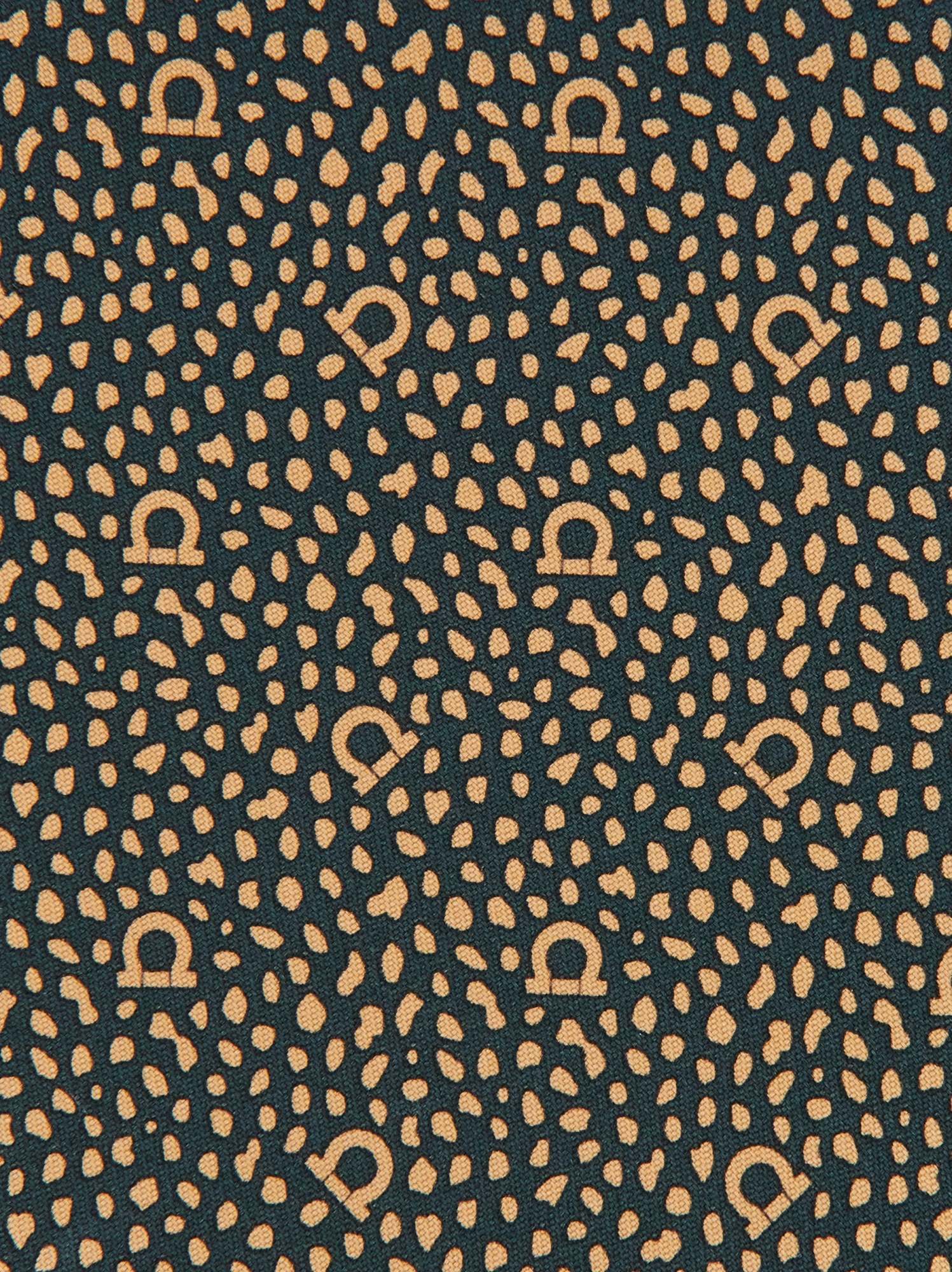 Ferragamo Patterned Tie In Black