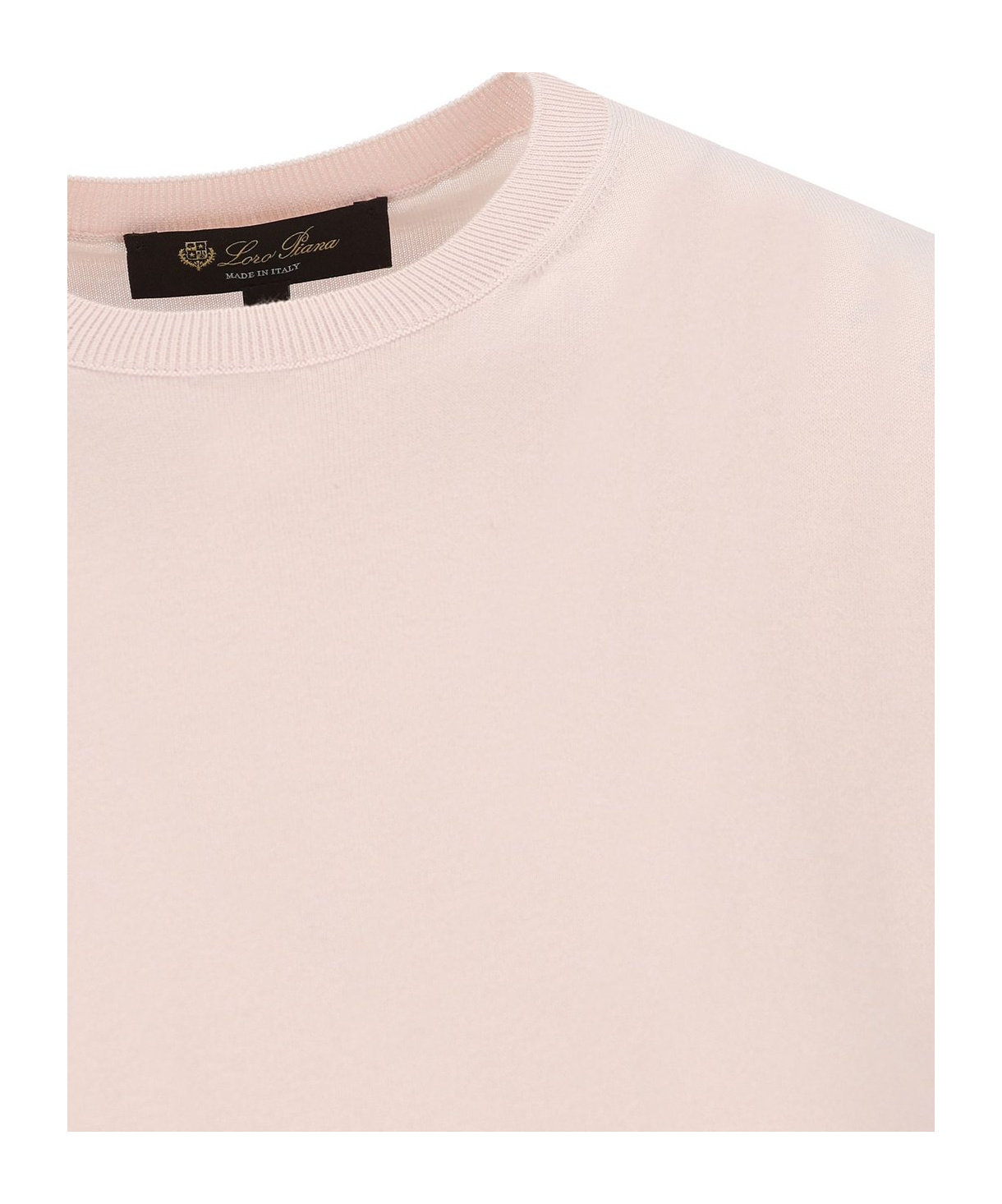 Shop Loro Piana Angera Crewneck T-shirt In Nude
