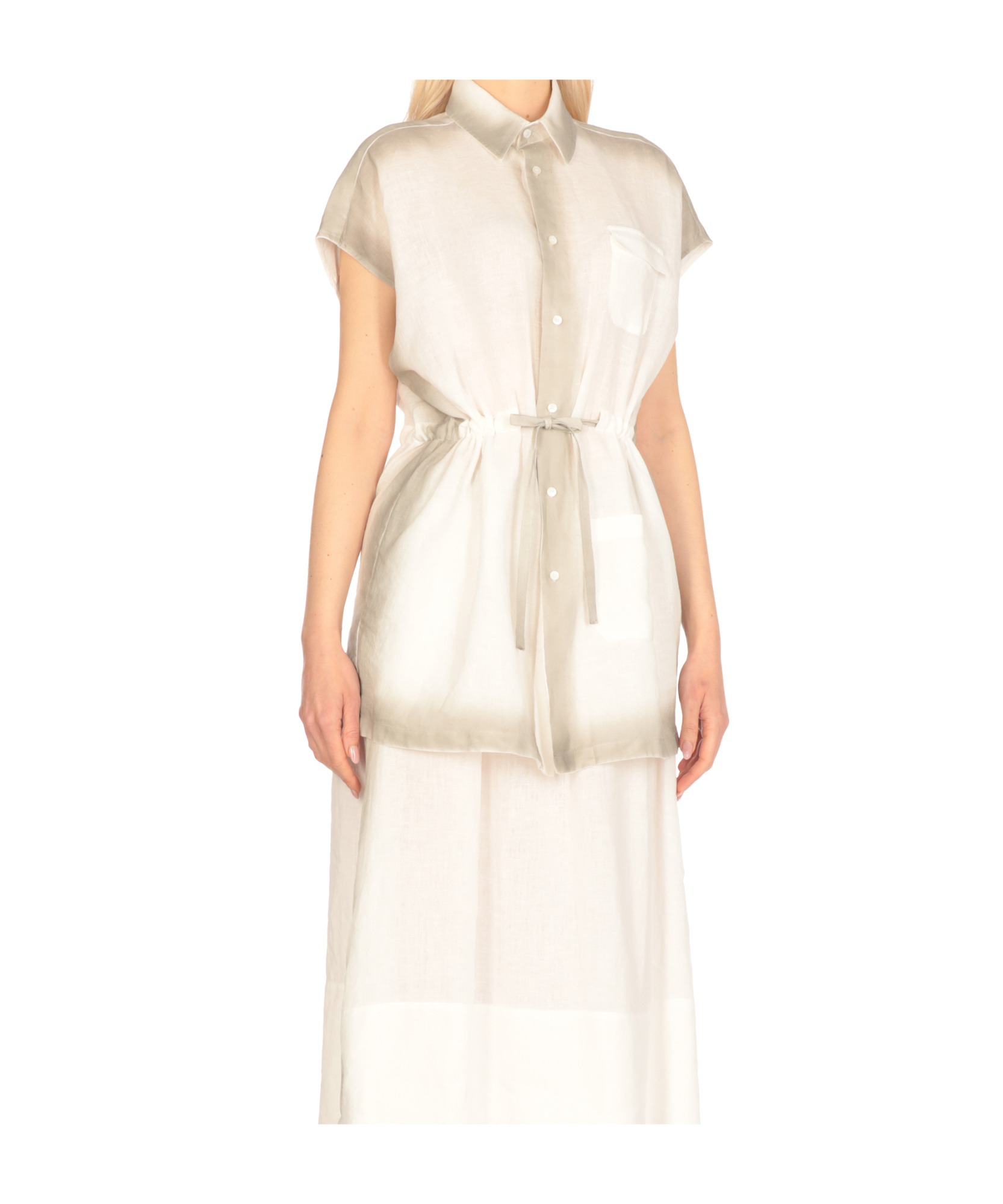 FABIANA FILIPPI DRAWSTRING WAIST BLOUSE