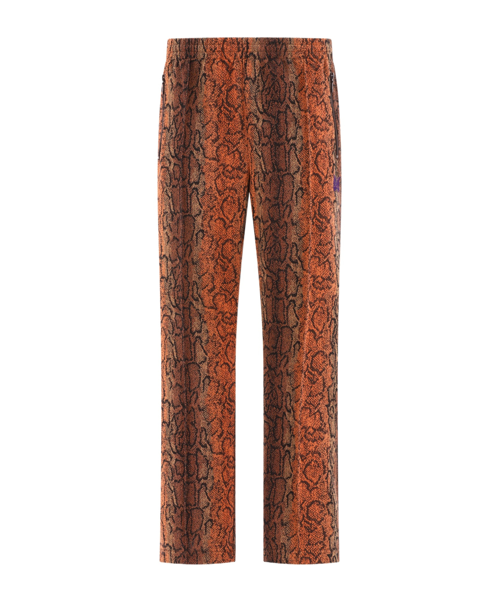 Needles Python Print Straight-leg Pants In Brown