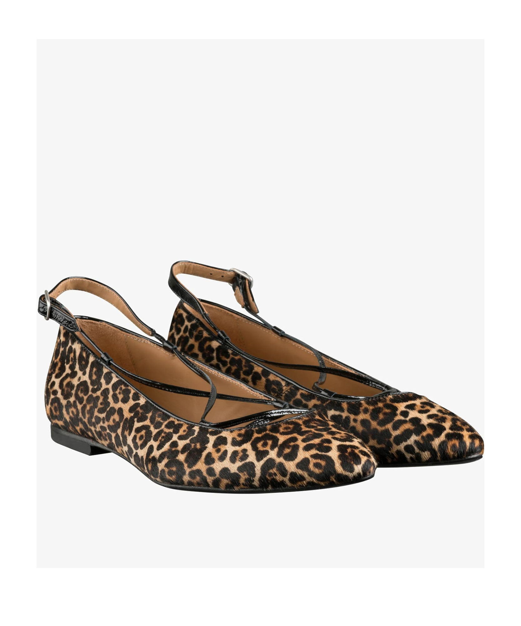 Apc A.p.c. Leopard Printed Katie Ballet Flats In Black