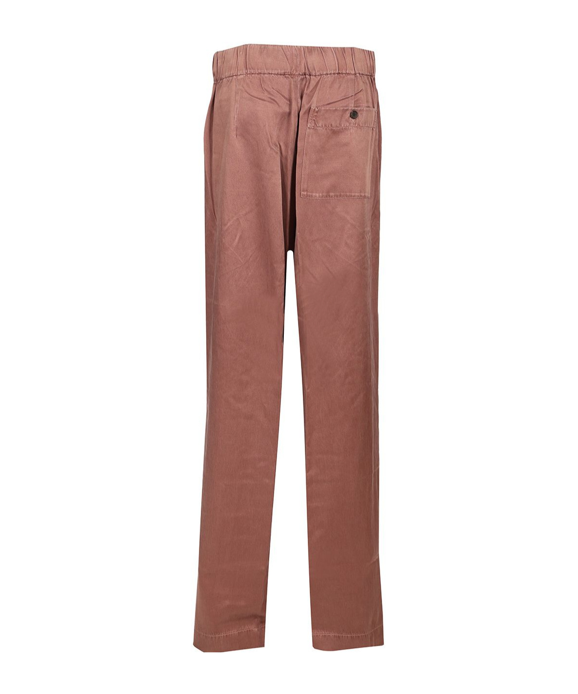 Dries Van Noten Pila Cupro And Cotton Trousers In Brown