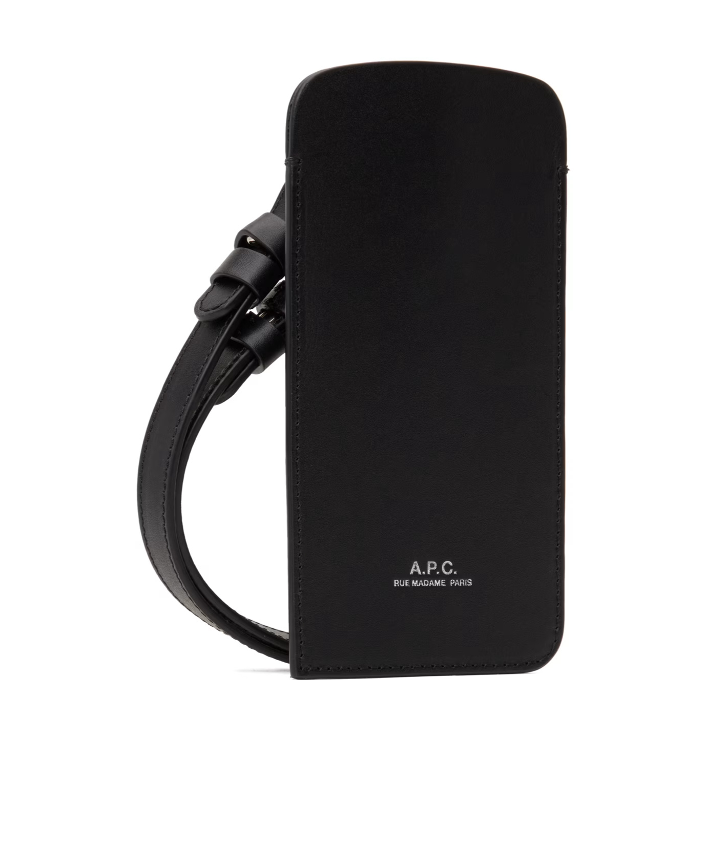 Apc James Leather Mini Bag In Black
