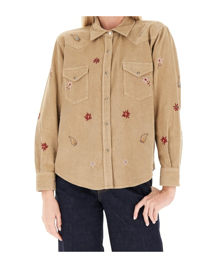 Seventy Embroidered Shirt Clothing In Brown