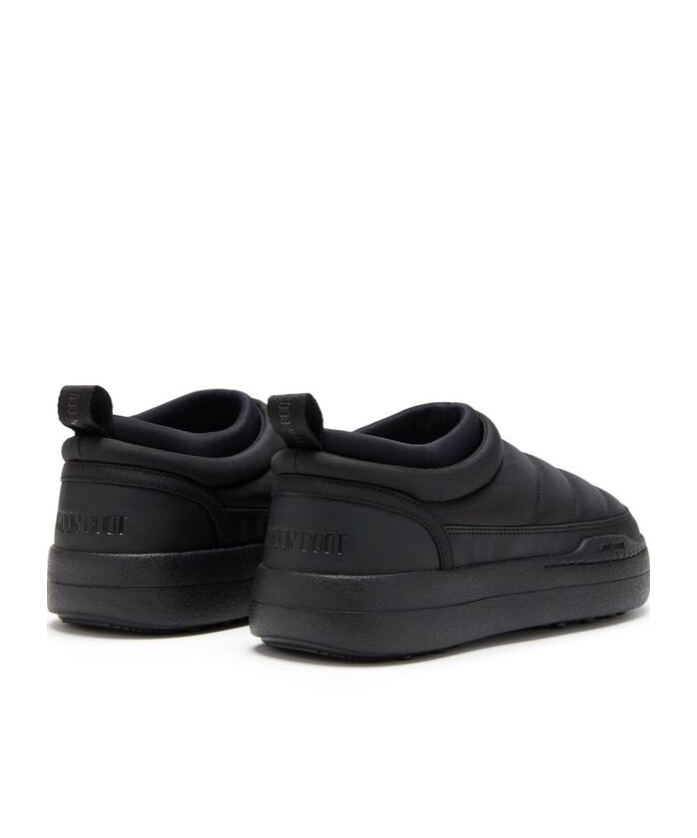 Moon Boot Soft Nylon Slip-on Park Shoes In Black