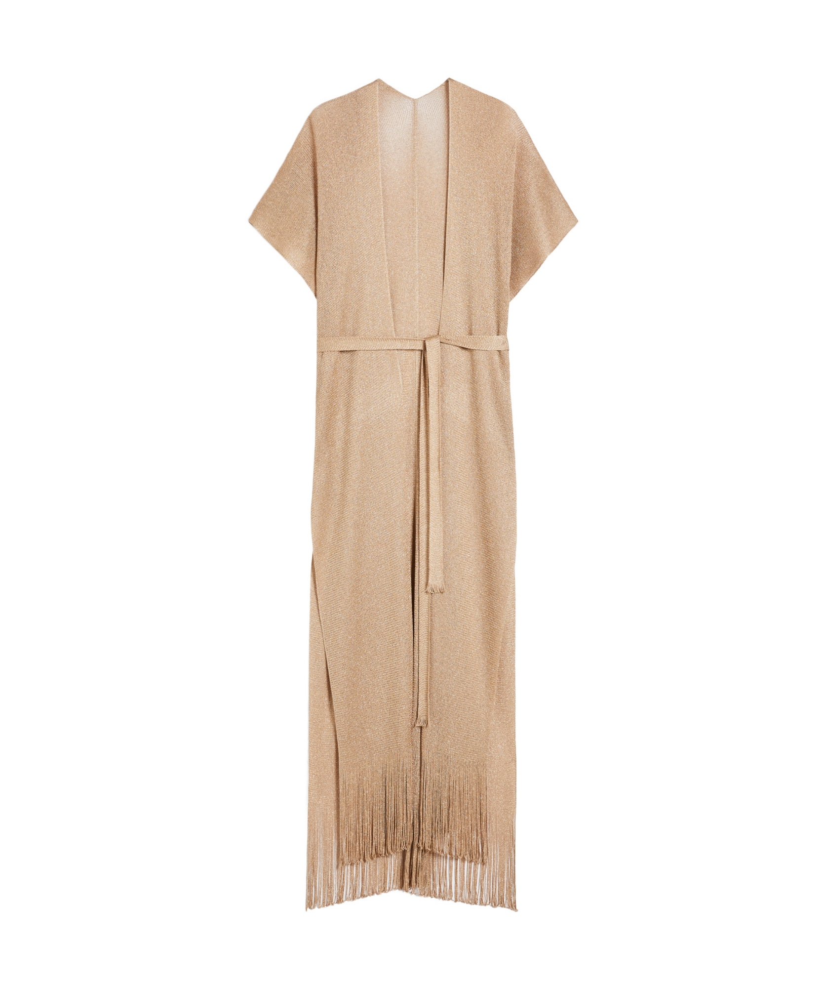 Max Mara Belted Knitted Cardigan In Neutral