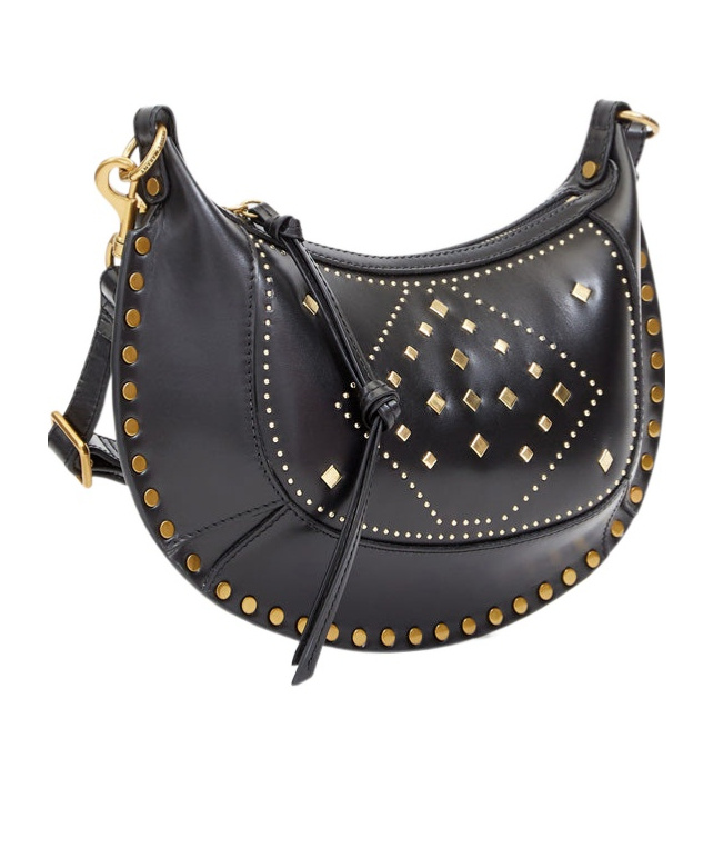 Isabel Marant Oskan Moon Shoulder Bag In Black