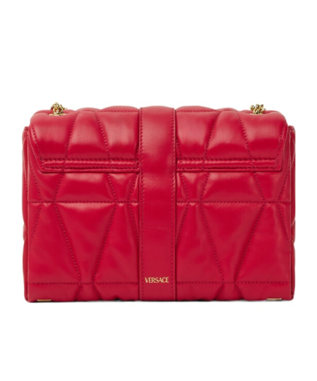 Shop Versace Medusa Shoulder Bag In Red