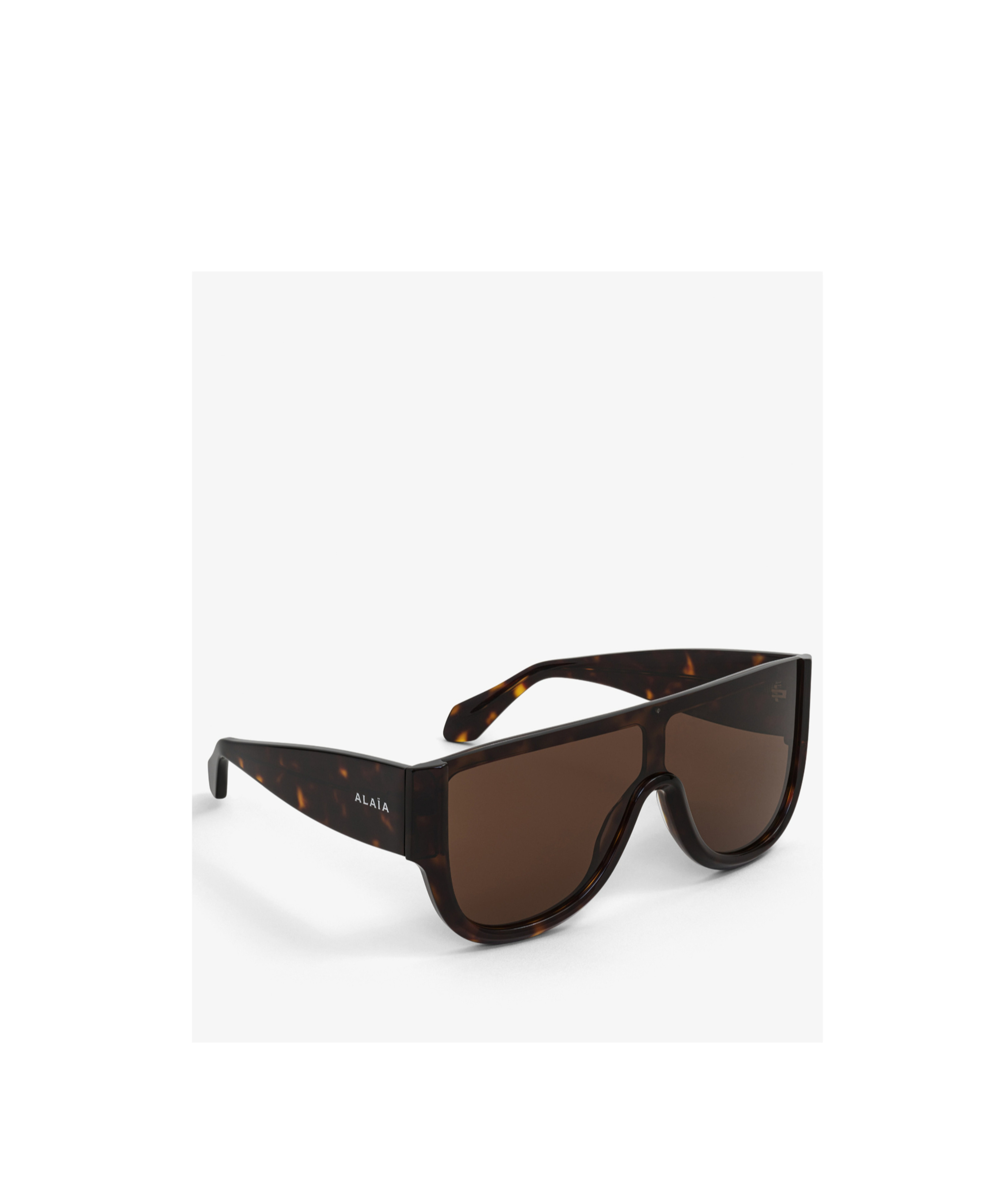 Alaïa Mask Sunglasses In Brown
