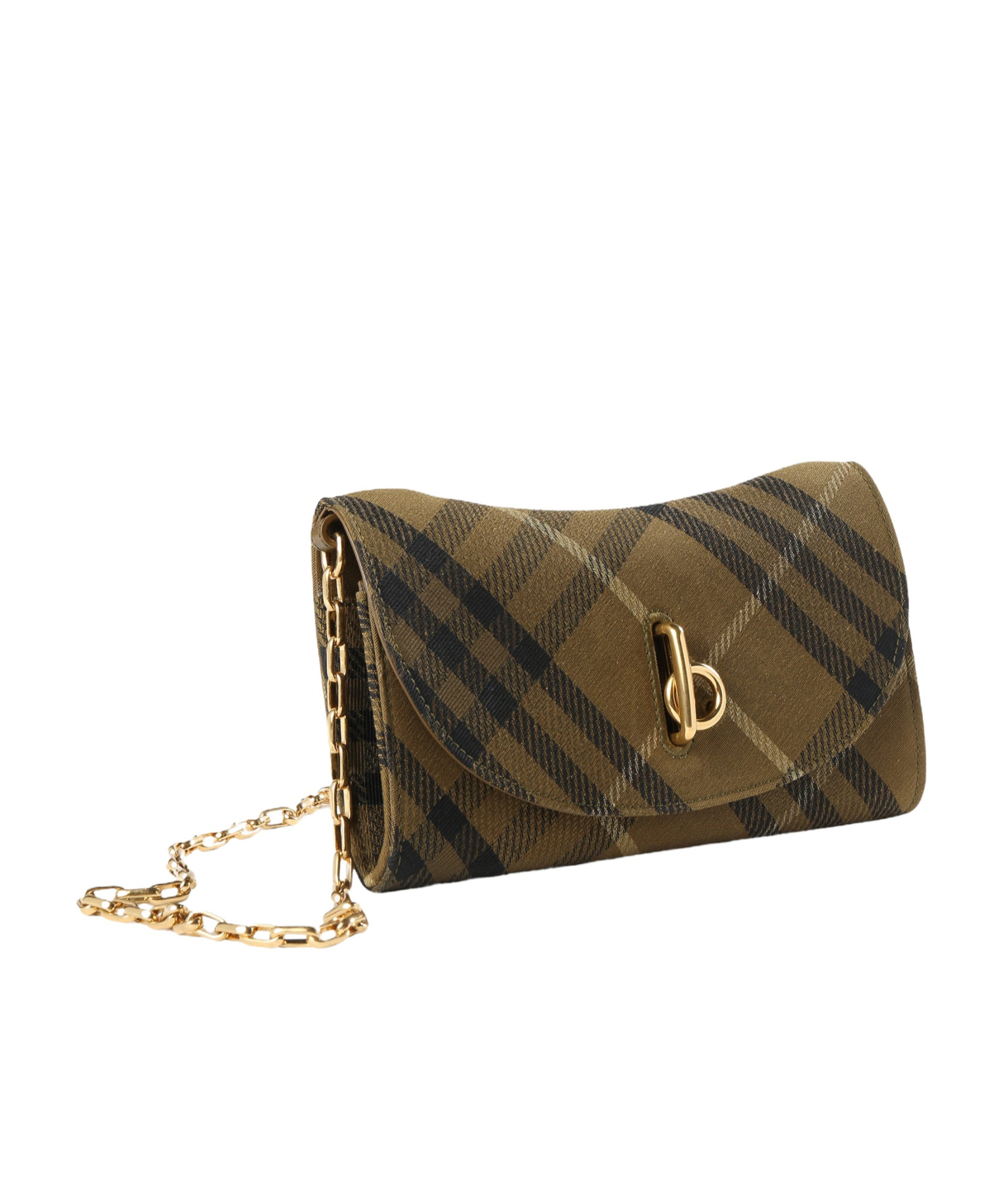 Burberry Flip Shoulder Bag In Green