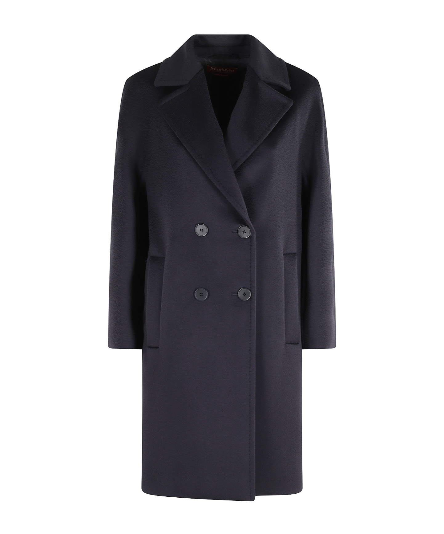 Max Mara Long Sleeve Coat In Blue