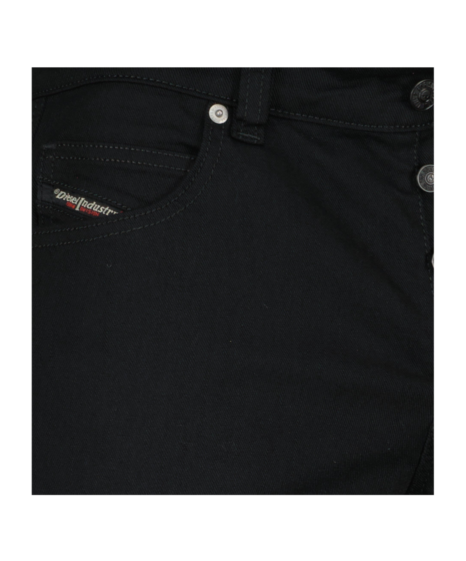 Diesel Jeans With Belt Loops In Black