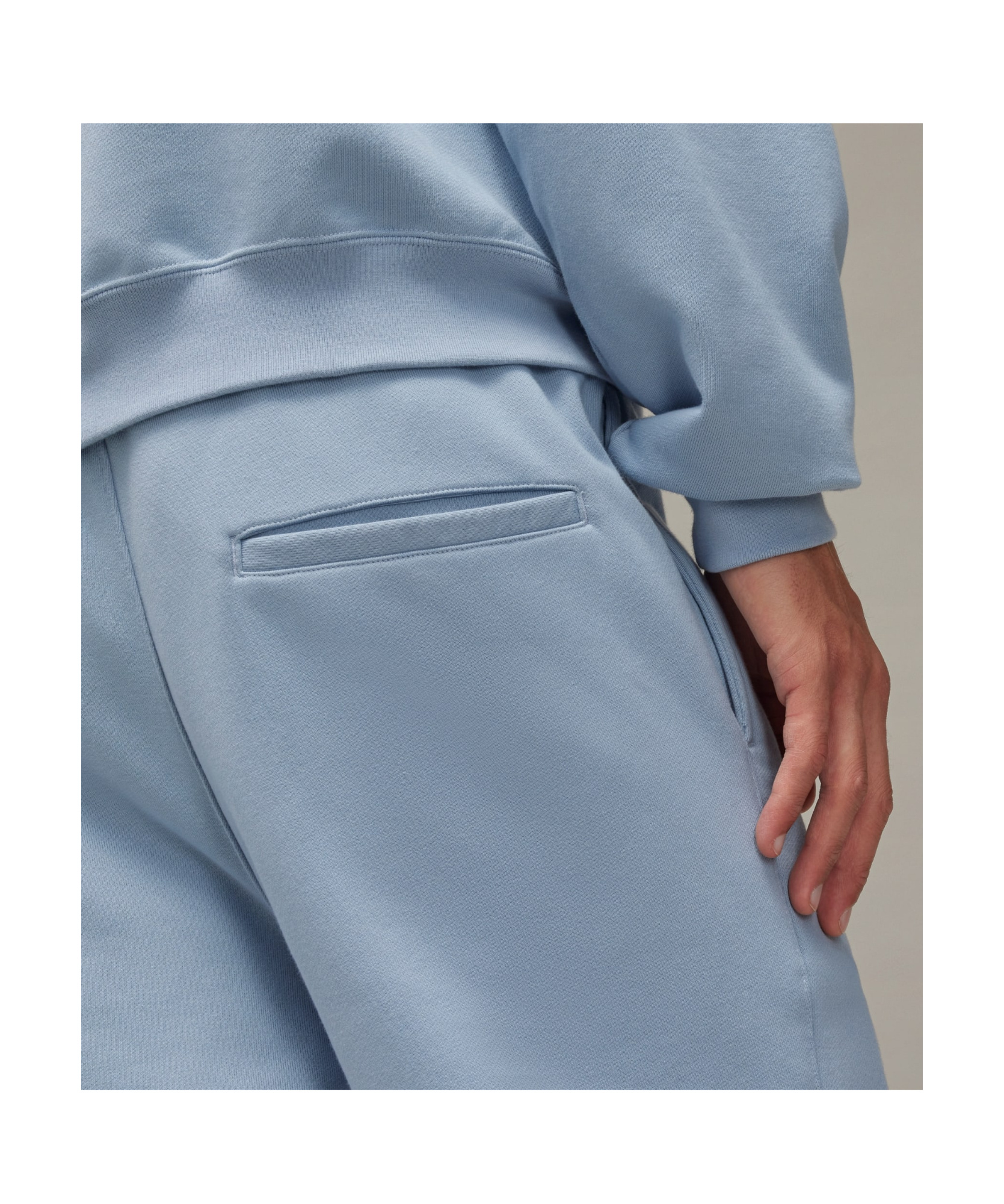 Y-3 Elastic Waist Sweatpants In Blue