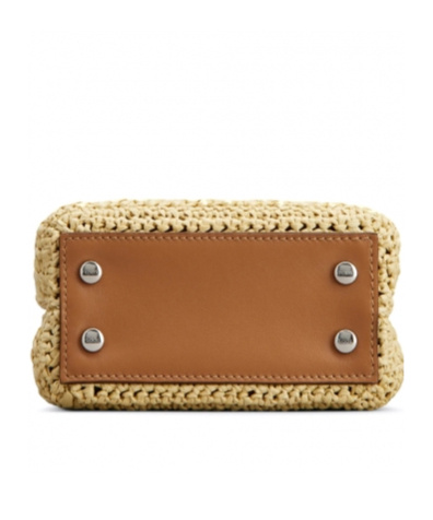 Tod's Micro Woven Basket Bag In Nude