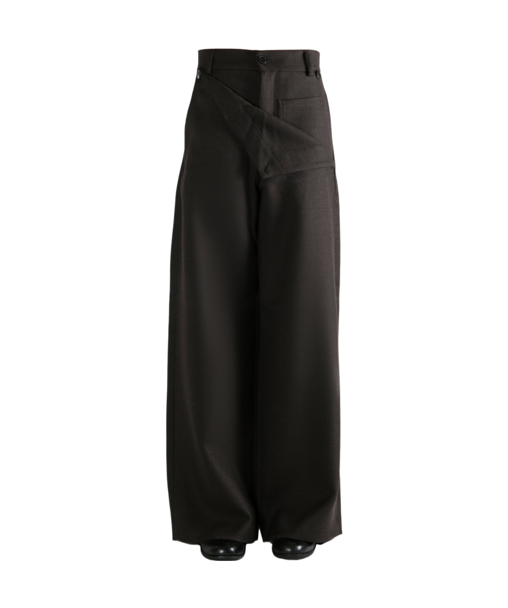 Dries Van Noten Belt Loop Casual Pants In Brown