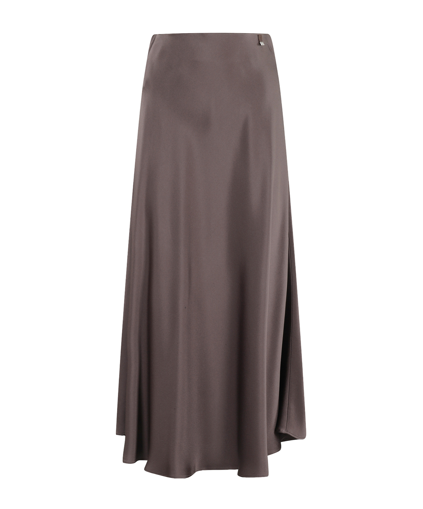 Herno Dark Chocolate Midi Skirt In Gray